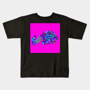 the magnificent armored pangolin ecopop art Kids T-Shirt